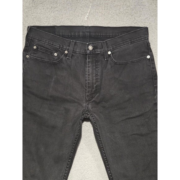 Levis 511 Jeans Mens 34x29 Black Slim Fit Stretch Denim Tapered Skater Grunge - Picture 4 of 9